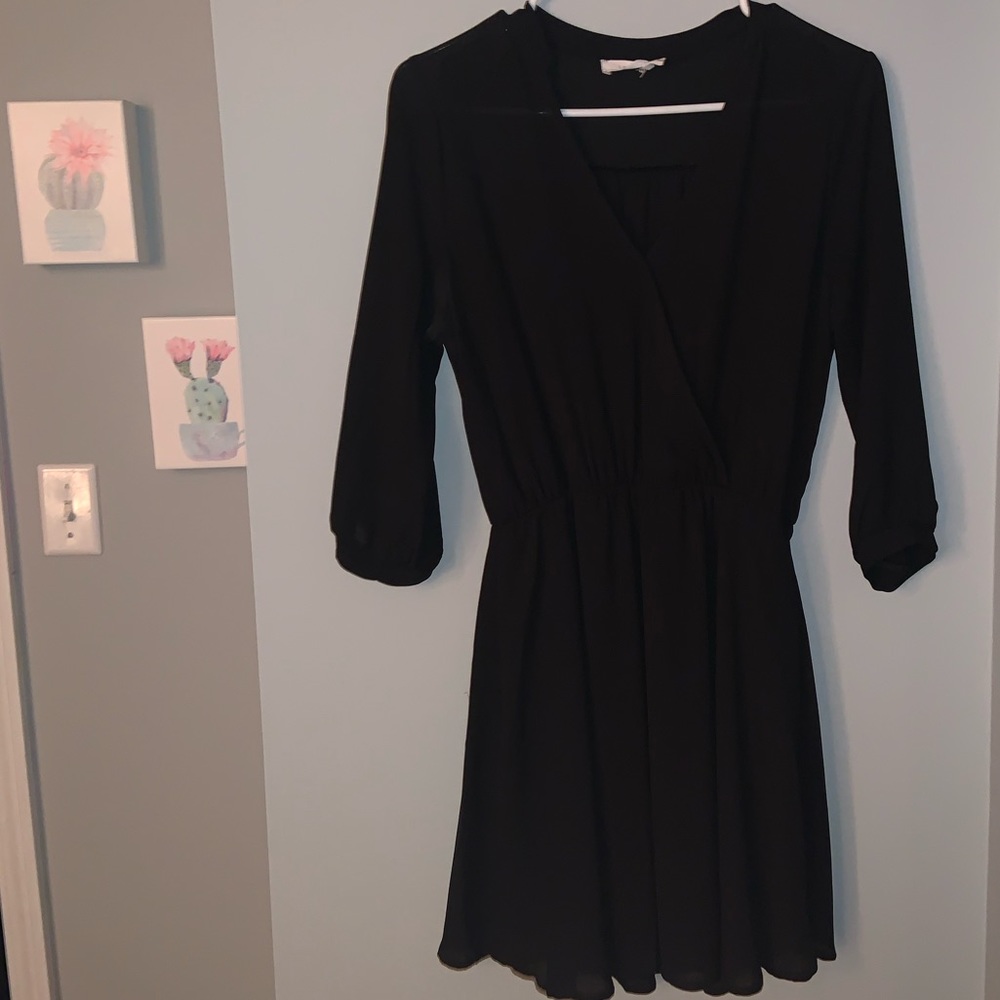 Lush black sheer dress